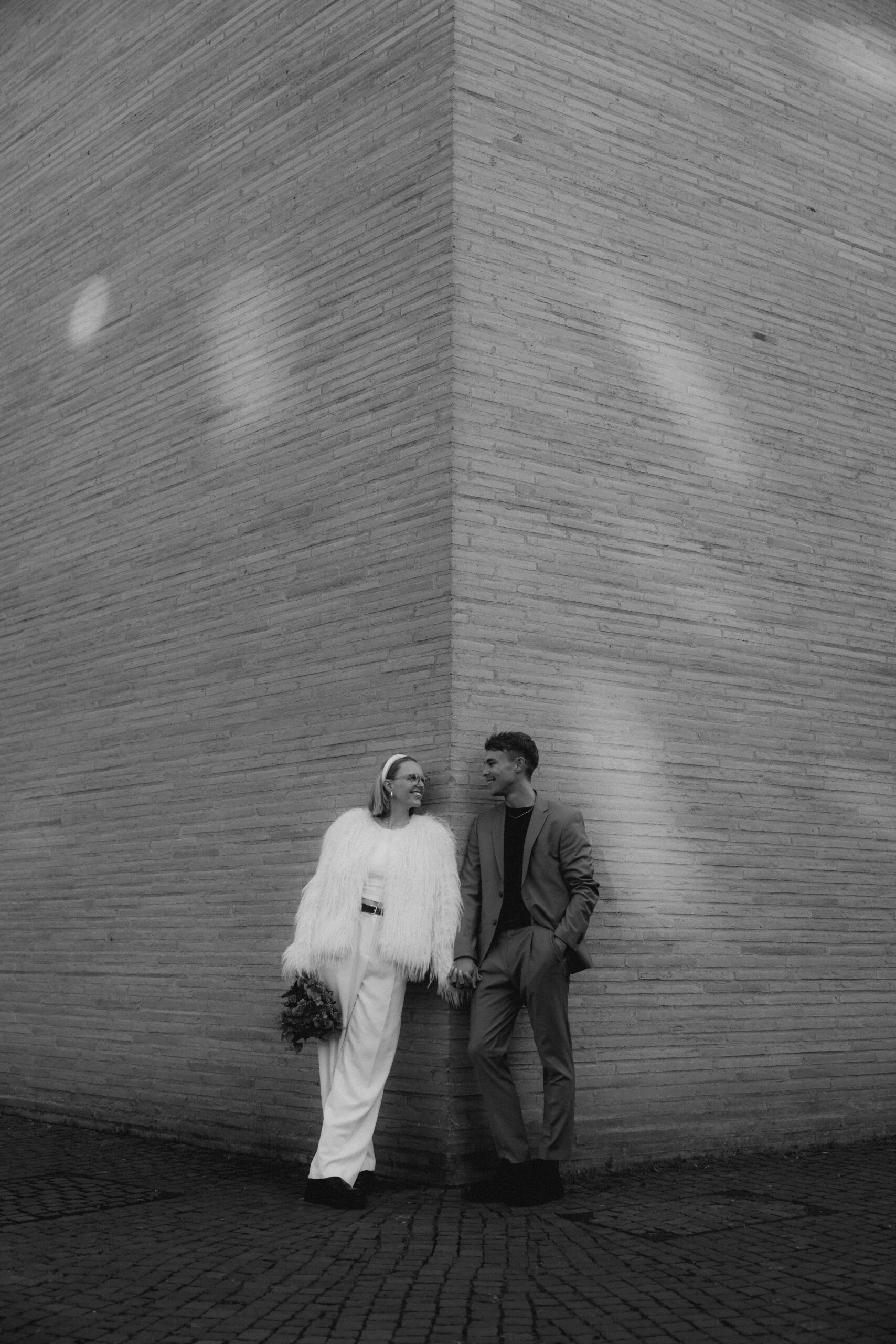 urbanes Brautpaar shooting 